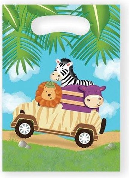 Feestbazaar Uitdeelzakjes Safari (8st)