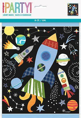 Feestbazaar Uitdeelzakjes Space Ruimte (8st)
