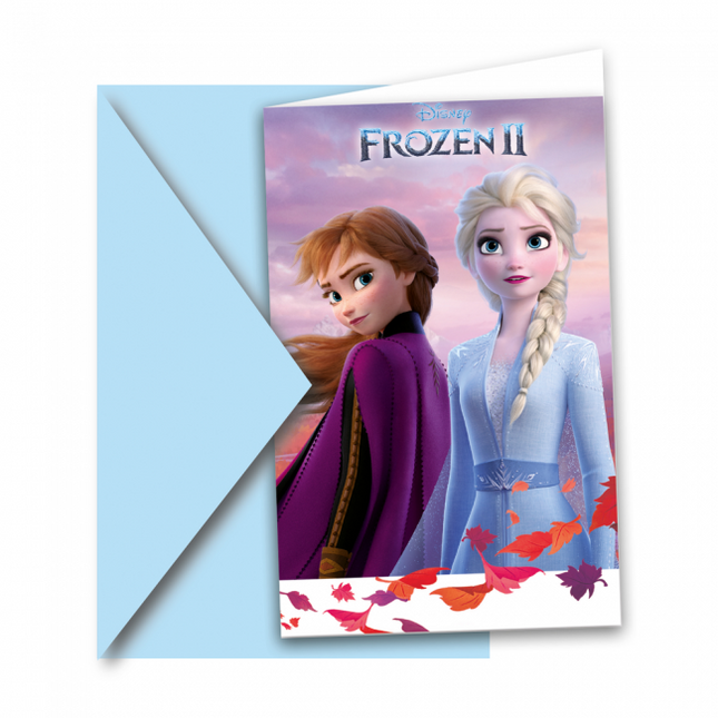 Feestbazaar Uitnodigingen Frozen II (6st)