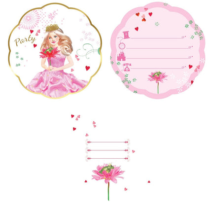 Feestbazaar Uitnodigingen Prinses Hotstamp (6st)
