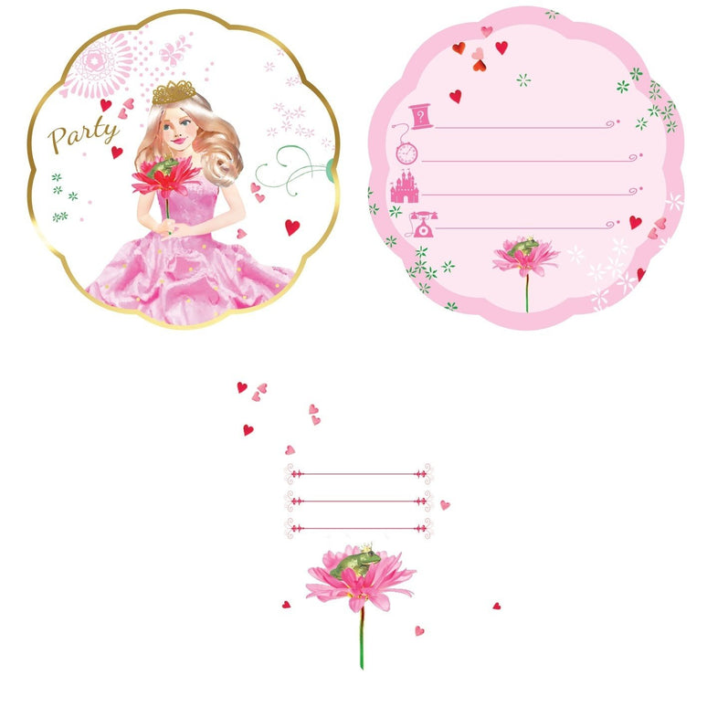 Feestbazaar Uitnodigingen Prinses Hotstamp (6st)