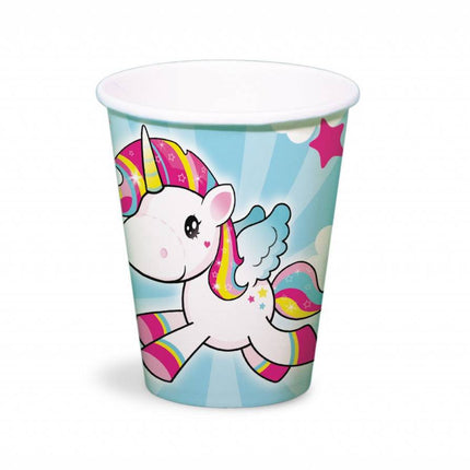 Feestbazaar Unicorn bekers (8 stuks)