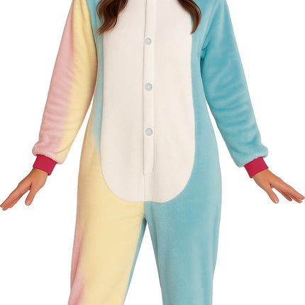 Feestbazaar Unicorn Onesie Dames Kigurumimi