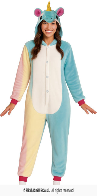 Feestbazaar Unicorn Onesie Dames Kigurumimi