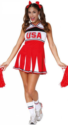 Feestbazaar USA Cheerleader outfit dames