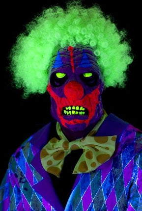 Feestbazaar UV Blacklight Killer Clown masker