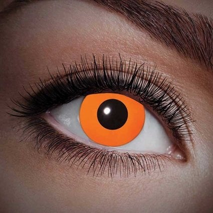 Feestbazaar UV Oranje kleurlenzen 1 jaar