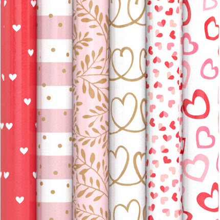 Feestbazaar Valentijn Inpakpapier love prints - 70 x 200cm