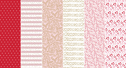 Feestbazaar Valentijn Inpakpapier love prints - 70 x 200cm