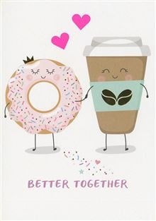 Feestbazaar Valentijnskaart 'Better Together'
