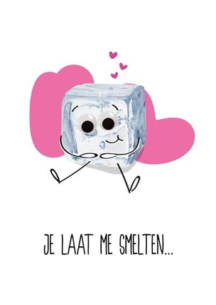 Feestbazaar Valentijnskaart 'Je Laat Me Smelten'