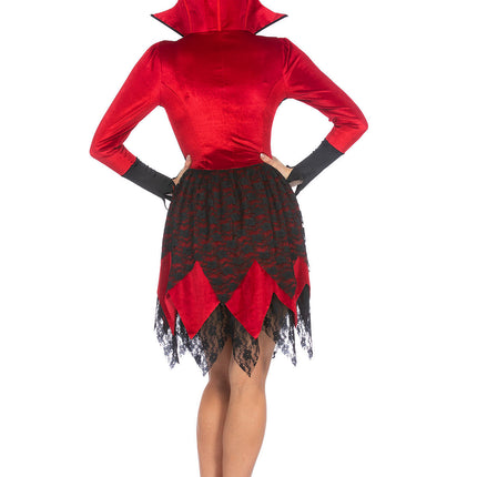Feestbazaar Vampier Jurk Blood Queen Velvet Premium