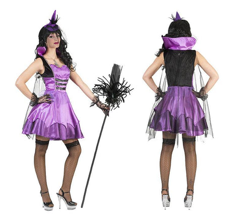 Feestbazaar Vampier pakje purple Vickie