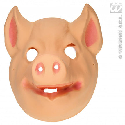 Feestbazaar Varken masker kind plastic