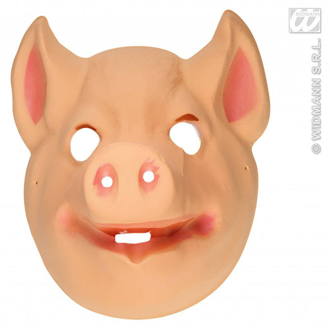 Feestbazaar Varken masker kind plastic