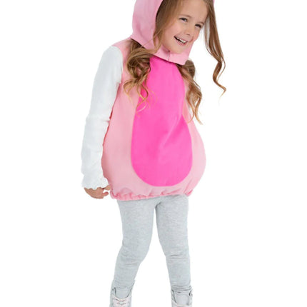 Feestbazaar Varkens Shirt Met Muts Peuter Roze
