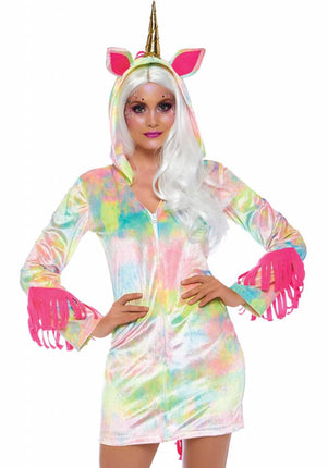 Feestbazaar Velvet Unicorn dames kostuum jurk