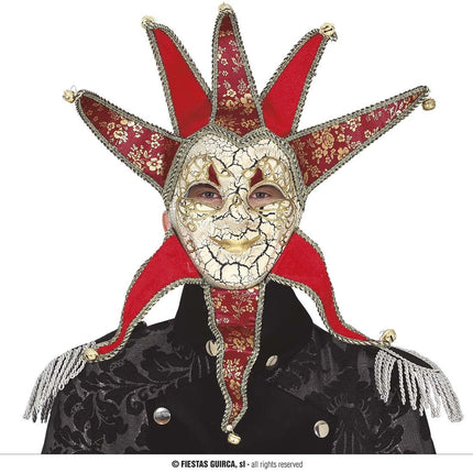 Feestbazaar Venetiaans masker rood Barozzi