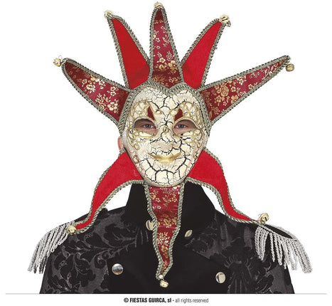 Feestbazaar Venetiaans masker rood Barozzi