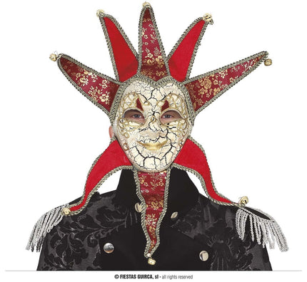 Feestbazaar Venetiaans masker rood Barozzi