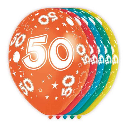 Feestbazaar Verjaardag ballonnen 50 jaar (5st)