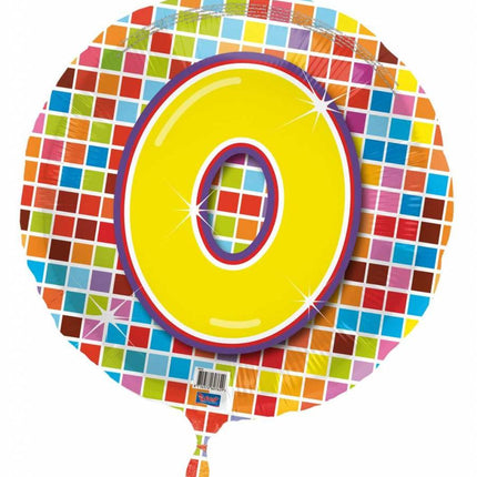Feestbazaar Verjaardags folieballon 0 jaar