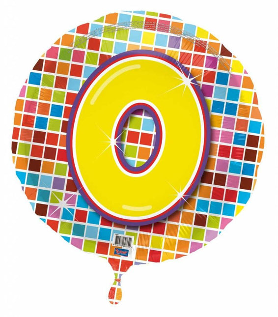 Feestbazaar Verjaardags folieballon 0 jaar