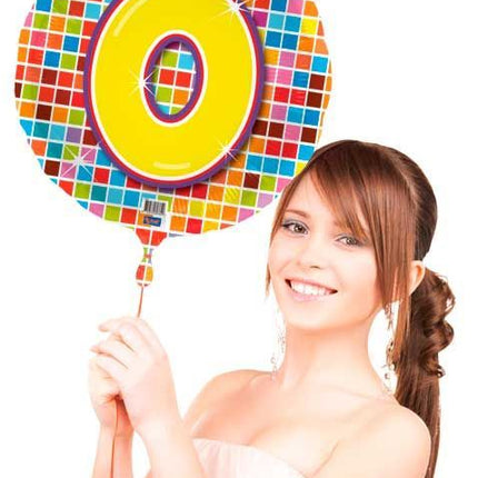 Feestbazaar Verjaardags folieballon 0 jaar