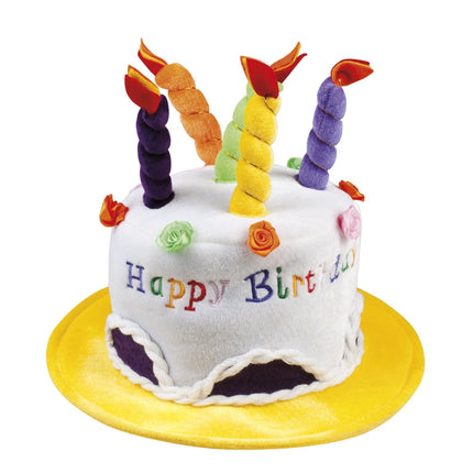 Feestbazaar Verjaardagshoed Taart Happy Birthday