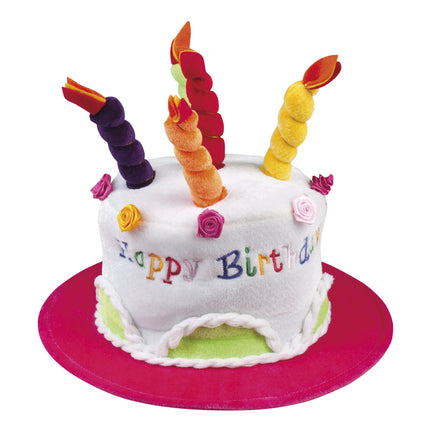 Feestbazaar Verjaardagshoed Taart Happy Birthday