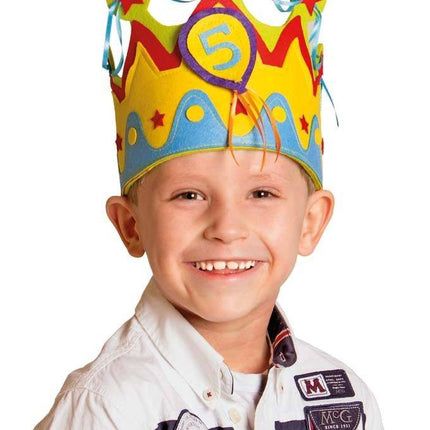 Feestbazaar VerjaardagsKroon Leeftijden 1 tot 5 Jongen