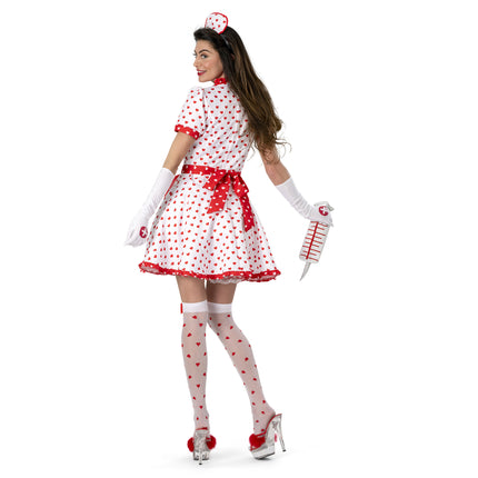 Feestbazaar Verpleegster Outfit Hartjes Nathalie