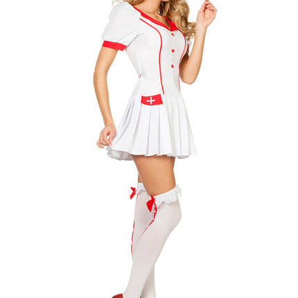 Feestbazaar Verpleegster uniform met plooirokje