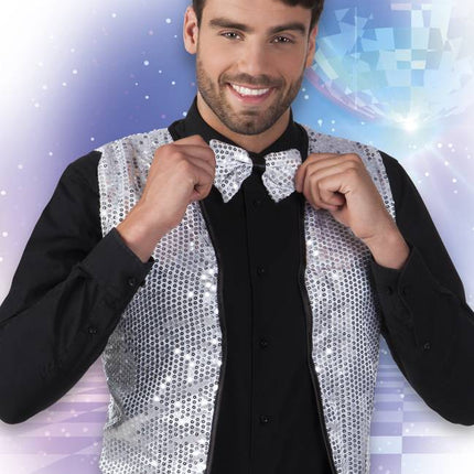 Feestbazaar Vest + Vlinderdas Shiny