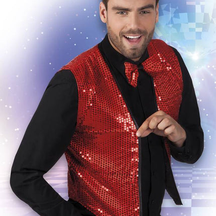 Feestbazaar Vest + Vlinderdas Shiny