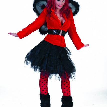 Feestbazaar Vestje fuzzy rood