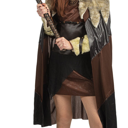 Feestbazaar Vikingsjurk Met Cape Dames Alva