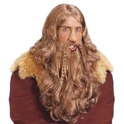 Feestbazaar Vikingspruik met baard en snor
