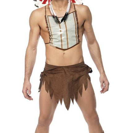 Feestbazaar Village People Indiaan kostuum