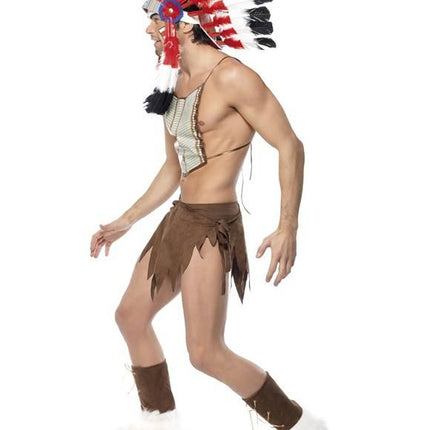 Feestbazaar Village People Indiaan kostuum
