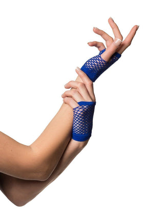 Feestbazaar Vingerloze Handschoenen Kort Visnet Blauw