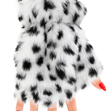 Feestbazaar Vingerloze handschoenen pluche Dalmatiër