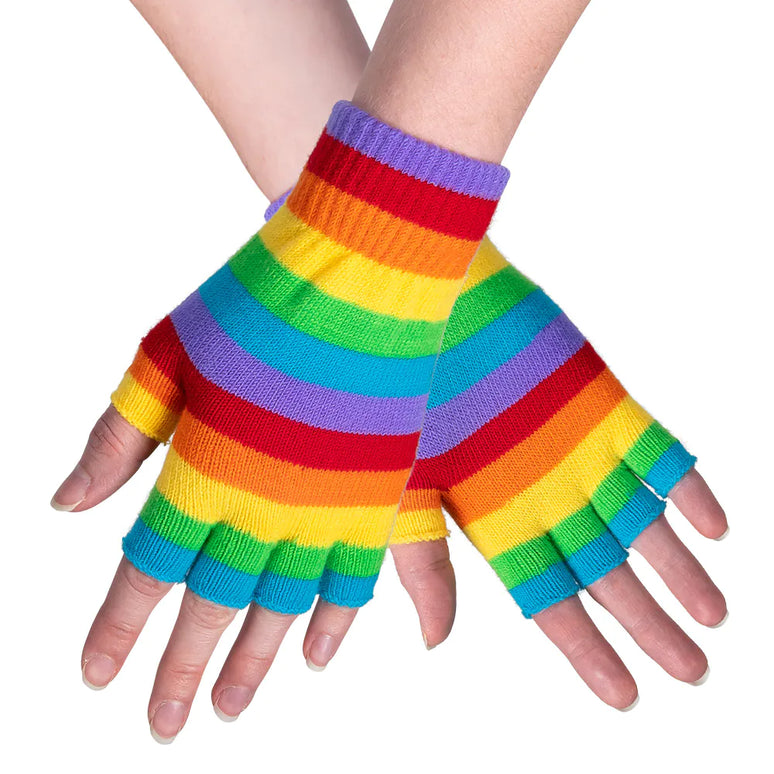Feestbazaar Vingerloze Handschoenen Regenboog