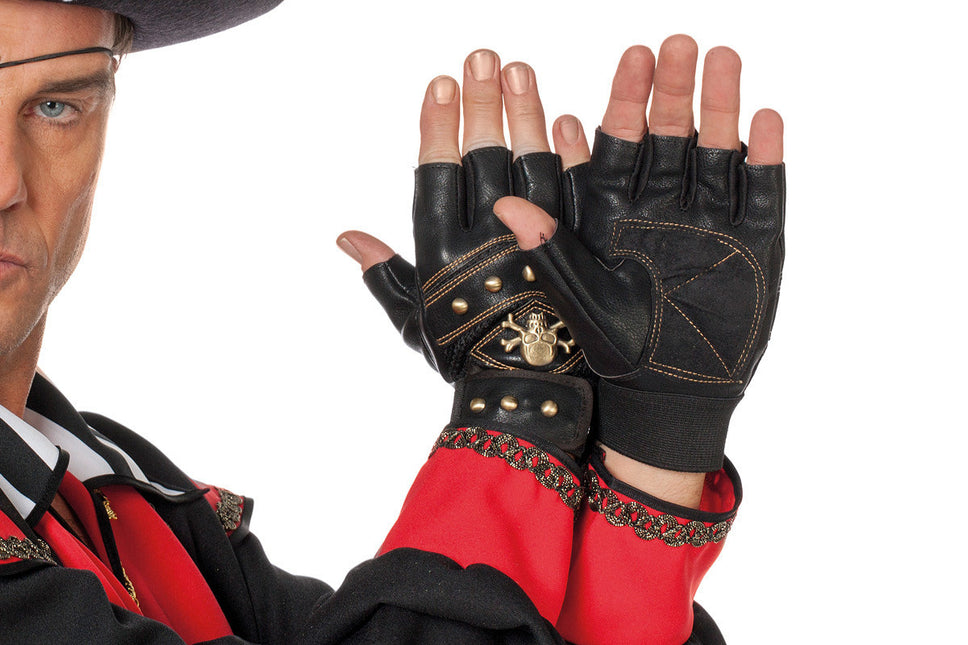 Feestbazaar Vingerloze piratenhandschoenen