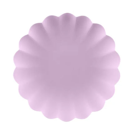 Feestbazaar Violet Kunststof Borden Kartelrand 22cm (4st)