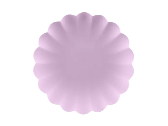 Feestbazaar Violet Kunststof Borden Kartelrand 22cm (4st)