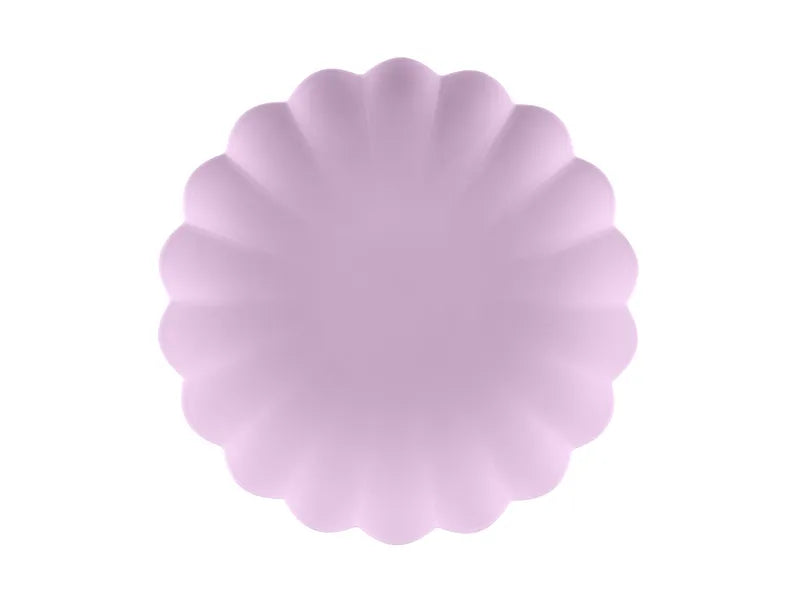 Feestbazaar Violet Kunststof Borden Kartelrand 22cm (4st)