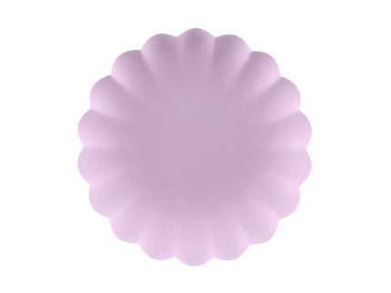 Feestbazaar Violet Kunststof Borden Kartelrand 22cm (4st)