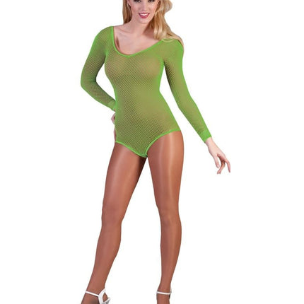 Feestbazaar Visnet Bodysuit Neon Groen