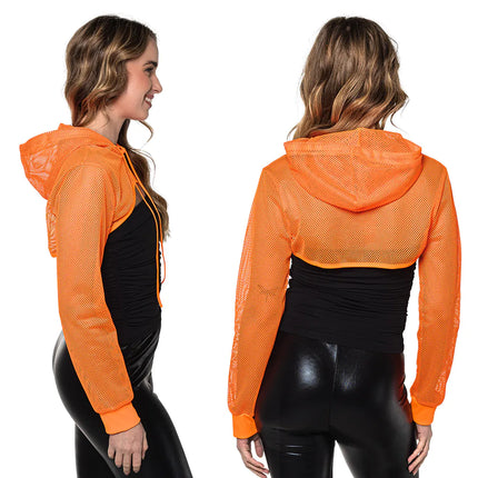 Feestbazaar Visnet Bolero Neon Oranje